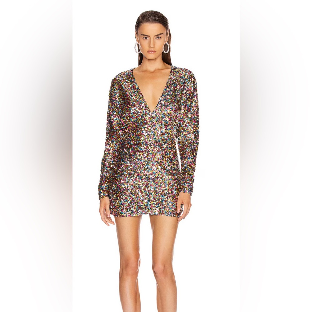 THE ATTICO Sequin Mini Dress